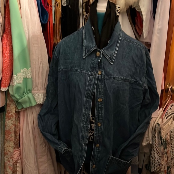 Classic Elements Jackets & Blazers - Dark Blue Denim Jacket - Classic Women's Coat